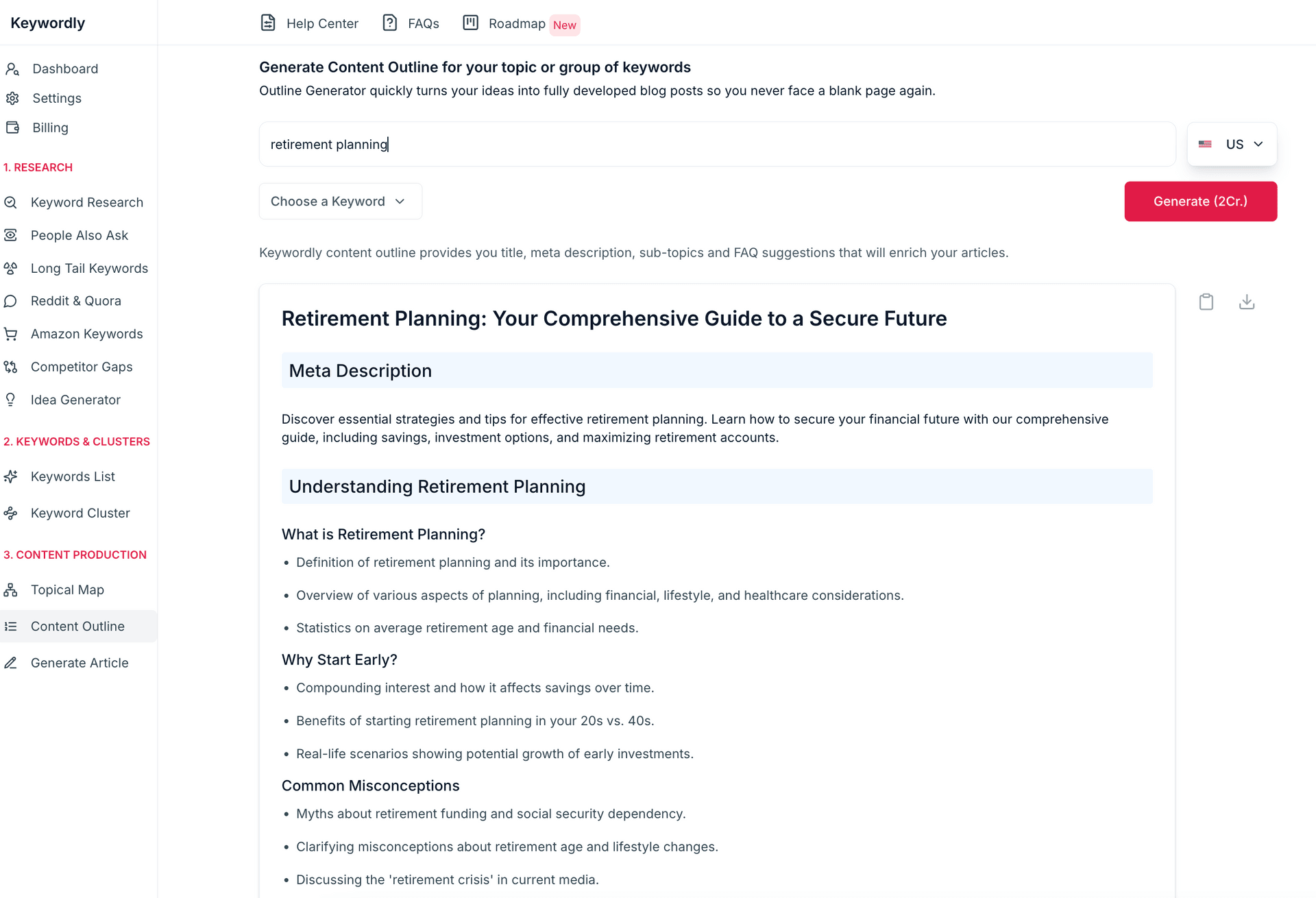 Content Outline