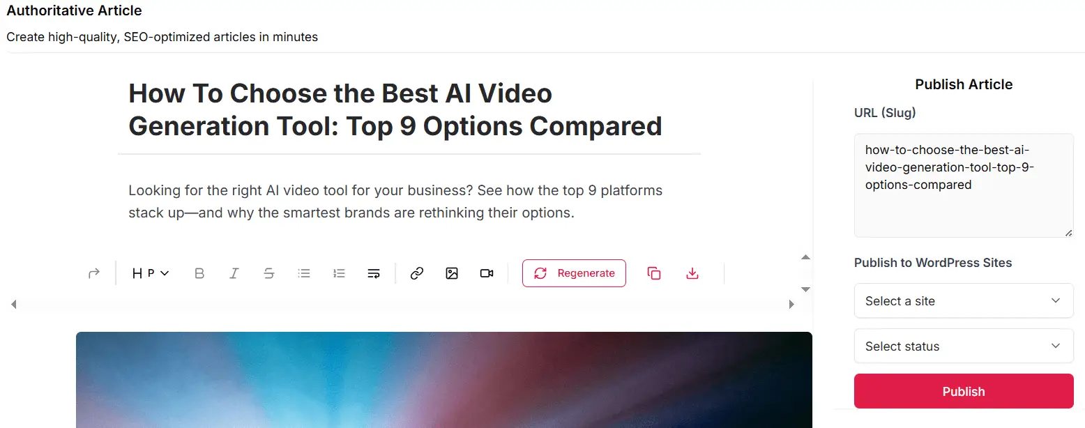 generate article with images-min