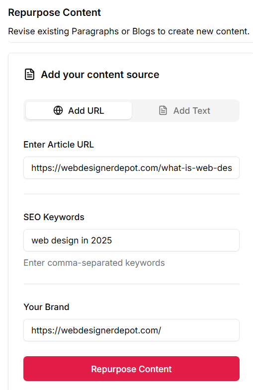 repurpose with brand voice