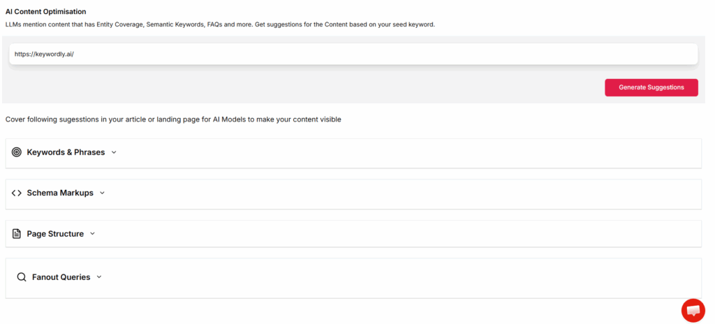 content optimization of AI search